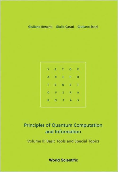 Produktbild: Principles of Quantum Computation and Information - Volume II: Basic Tools and Special Topics