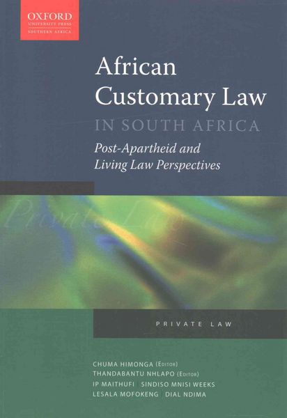 Produktbild: Maithufi, P: African Customary Law in South Africa