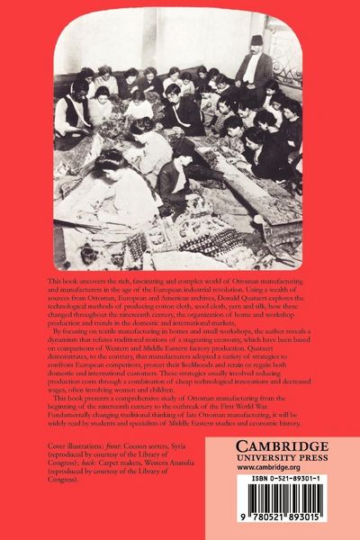 Produktbild: Ottoman Manufacturing in the Age of the Industrial Revolution