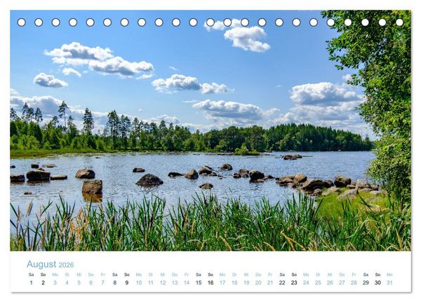 Produktbild: Schwedens Seen (Tischkalender 2026 DIN A5 quer), CALVENDO Monatskalender