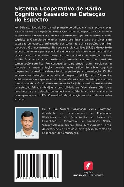 Produktbild: Sistema Cooperativo de R&aacute;dio Cognitivo Baseado na Detec&ccedil;&atilde;o do Espectro