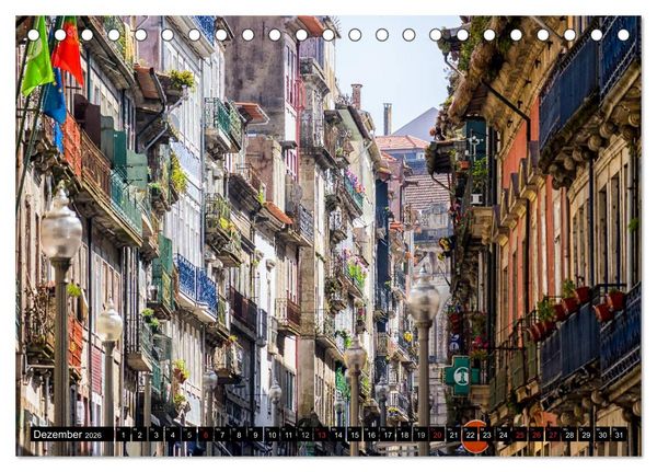 Produktbild: Porto - Die Handelsstadt am Douro (Tischkalender 2026 DIN A5 quer), CALVENDO Monatskalender