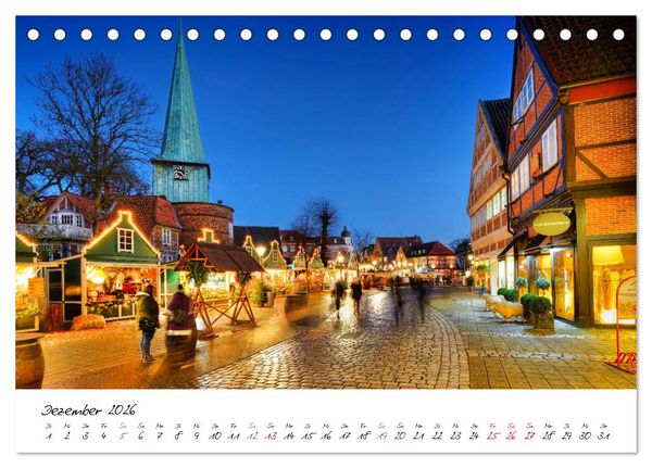 Produktbild: Unser buntes Bergedorf (Tischkalender 2026 DIN A5 quer), CALVENDO Monatskalender