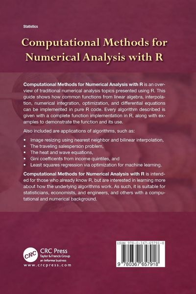 Produktbild: Computational Methods for Numerical Analysis with R