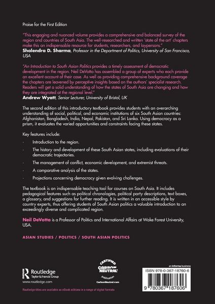 Produktbild: An Introduction to South Asian Politics