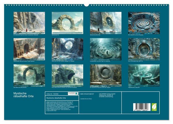 Produktbild: Mystische r&auml;tselhafte Orte (hochwertiger Premium Wandkalender 2026 DIN A2 quer), Kunstdruck in Hochglanz