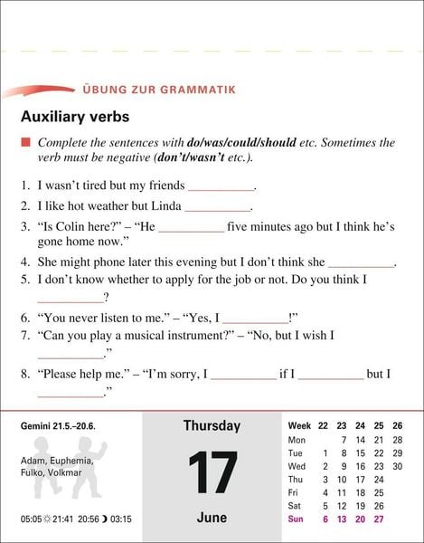 Produktbild: Englisch Sprachkalender 2027 - Englisch lernen leicht gemacht - Tagesabrei&szlig;kalender
