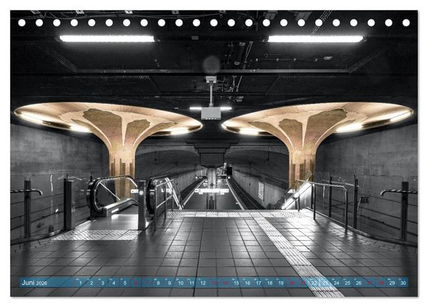 Produktbild: MAINHATTEN architektur kunst (Tischkalender 2026 DIN A5 quer), CALVENDO Monatskalender
