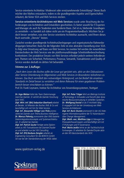 Produktbild: Service-orientierte Architekturen mit Web Services
