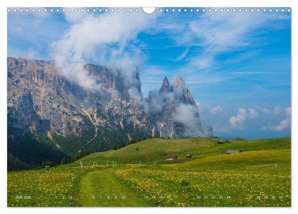 Produktbild: Sehnsucht Seiser Alm (Wandkalender 2026 DIN A3 quer), CALVENDO Monatskalender