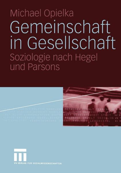 Produktbild: Gemeinschaft in Gesellschaft