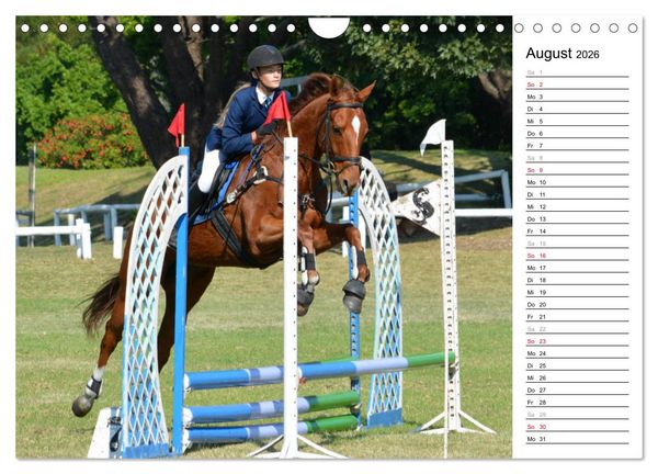 Produktbild: Mein Reitsport Kalender (Wandkalender 2026 DIN A4 quer), CALVENDO Monatskalender