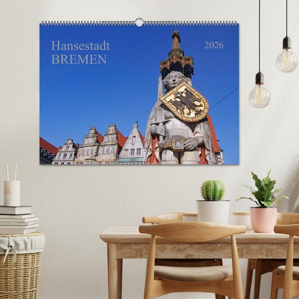 Produktbild: Hansestadt Bremen (Wandkalender 2026 DIN A2 quer), CALVENDO Monatskalender