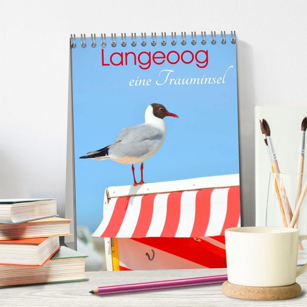 Produktbild: Langeoog - eine Trauminsel (Tischkalender 2026 DIN A5 hoch), CALVENDO Monatskalender