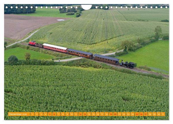Produktbild: Dampfeisenbahnen in Deutschland (Wandkalender 2026 DIN A4 quer), CALVENDO Monatskalender