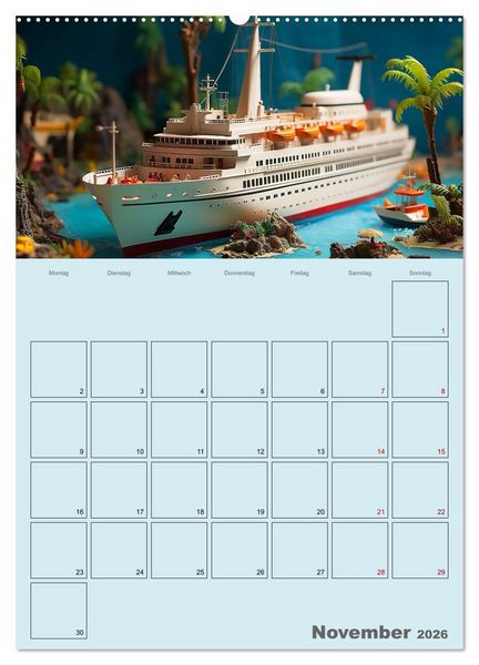 Produktbild: Schiffe, Fische und Piraten (Wandkalender 2026 DIN A2 hoch), CALVENDO Monatskalender