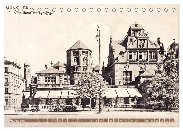 Produktbild: Spaziergang durch M&uuml;nchen &ndash; Die Stadt auf historischen Karten (Tischkalender 2026 DIN A5 quer), CALVENDO Monatskalender