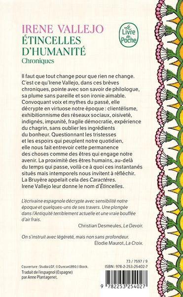 Produktbild: Etincelles d'humanit&eacute; : quand la sagesse antique &eacute;claire le monde