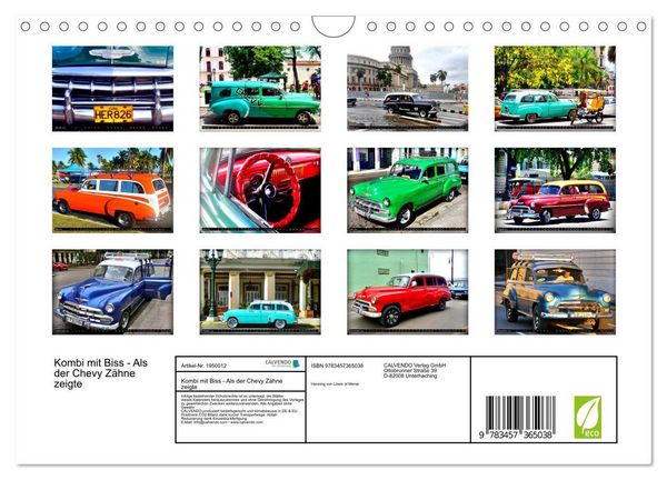 Produktbild: Kombi mit Biss - Als der Chevy Z&auml;hne zeigte (Wandkalender 2026 DIN A4 quer), CALVENDO Monatskalender