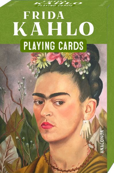 Produktbild: Kartenspiel Kahlo. 54 Spielkarten mit 53 Kahlo-Motiven
