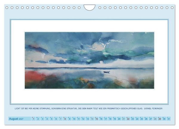 Produktbild: Licht und Linie (Wandkalender 2027 DIN A4 quer), CALVENDO Monatskalender