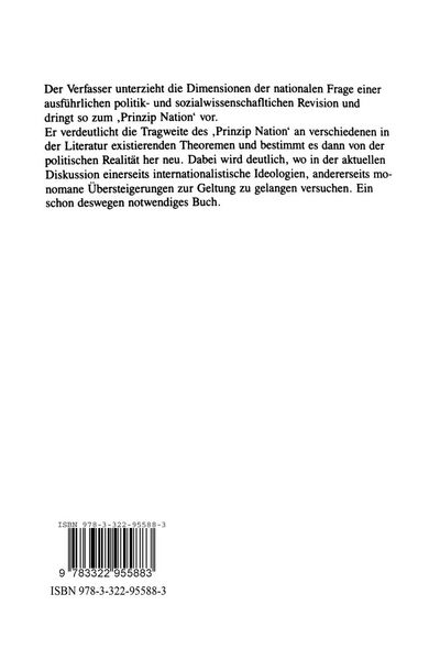 Produktbild: Prinzip Nation