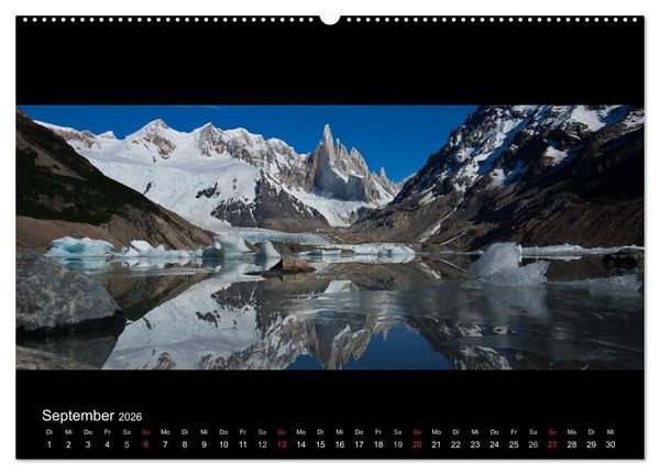 Produktbild: Patagonien - Ungez&auml;hmtes Land (hochwertiger Premium Wandkalender 2026 DIN A2 quer), Kunstdruck in Hochglanz