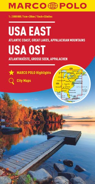 Produktbild: MARCO POLO Kontinentalkarte USA Ost LZ bis 2022