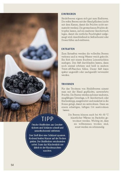 Produktbild: Heimische Fr&uuml;chte &ndash; Rezepte-Buch f&uuml;r saionales & regionales Wild- und Gartenobst