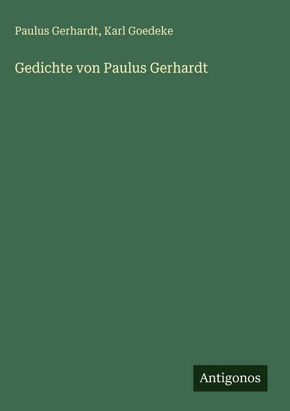 Produktbild: Gedichte von Paulus Gerhardt
