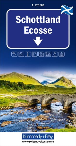 Schottland, Regionalstrassenkarte 1:275'000
