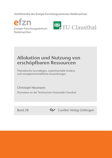 Allokation und Nutzung von erschöpfbaren Ressourcen