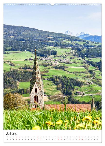 Produktbild: S&uuml;d-Tirol in stimmungsvollen Bildern (hochwertiger Premium Wandkalender 2026 DIN A2 hoch), Kunstdruck in Hochglanz