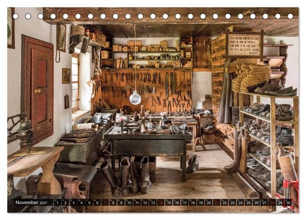 Produktbild: Traditionelles Handwerk, Werkst&auml;tten und Werkb&auml;nke im Focus (Tischkalender 2027 DIN A5 quer), CALVENDO Monatskalender