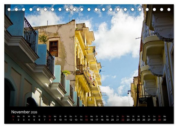 Produktbild: Kuba - Die Stra&szlig;en Havannas (Tischkalender 2026 DIN A5 quer), CALVENDO Monatskalender