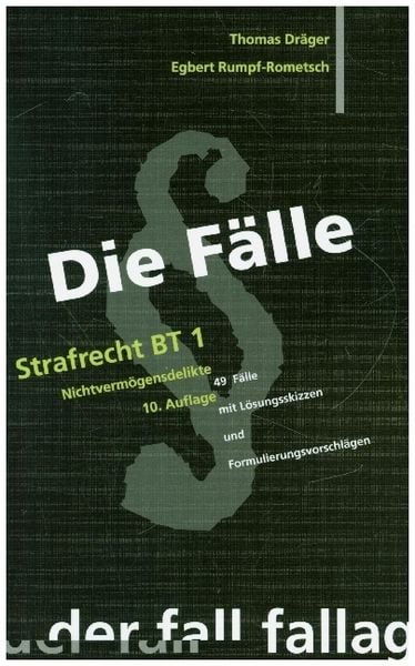 Produktbild: Draeger, T: F&auml;lle/Strafrecht BT 1