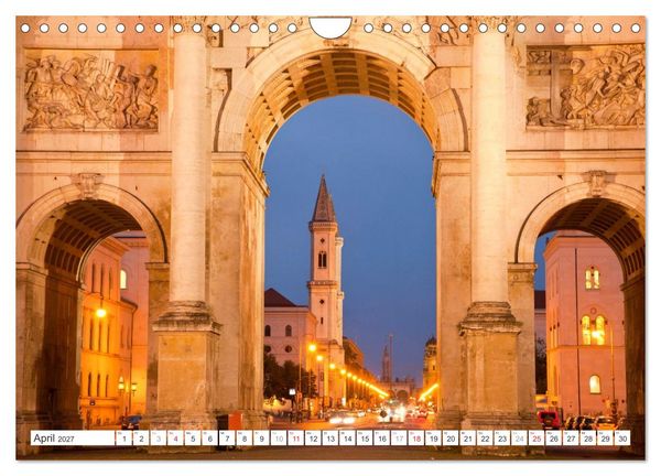 Produktbild: Bayerns Hauptstadt: M&uuml;nchen (Wandkalender 2027 DIN A4 quer), CALVENDO Monatskalender