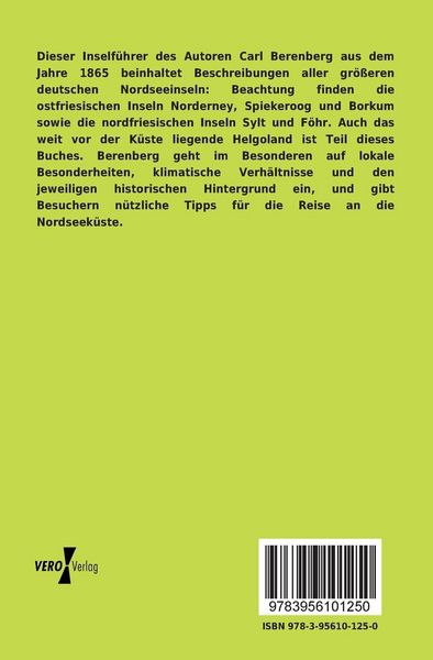 Produktbild: Die Nordseeinseln an der deutschen K&uuml;ste nebst ihren See-Badeanstalten