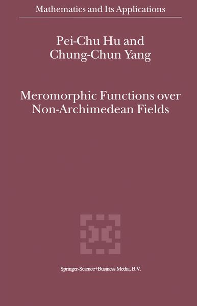 Produktbild: Meromorphic Functions over Non-Archimedean Fields