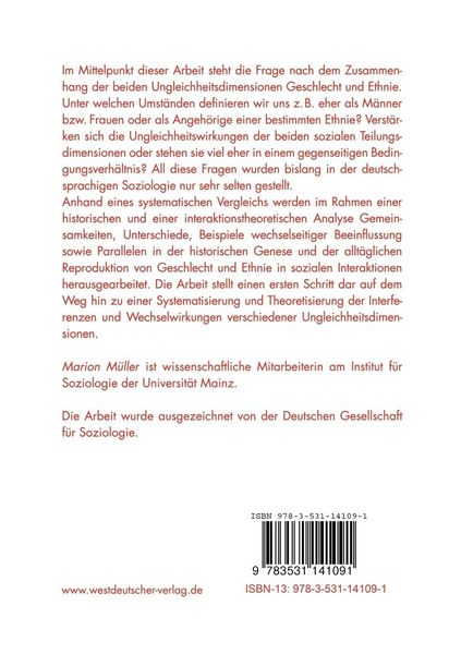 Produktbild: Geschlecht und Ethnie