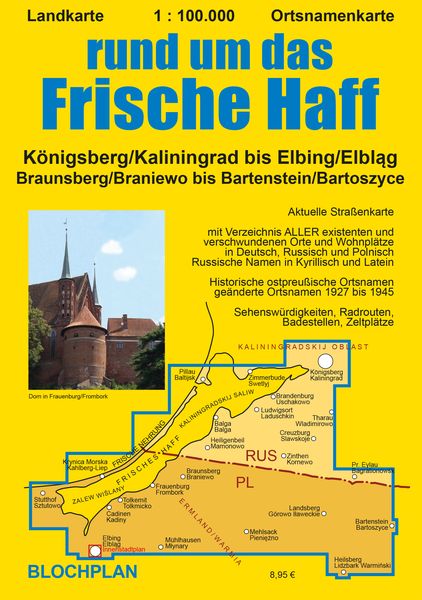 Produktbild: Landkarte rund um das Frische Haff