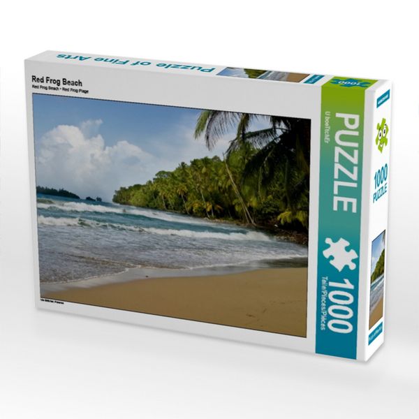 CALVENDO Puzzle Red Frog Beach | 1000 Teile Lege-Größe 64x48cm Foto-Puzzle für glückliche Stunden