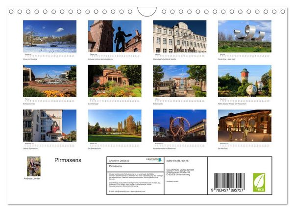 Produktbild: Pirmasens (Wandkalender 2026 DIN A4 quer), CALVENDO Monatskalender
