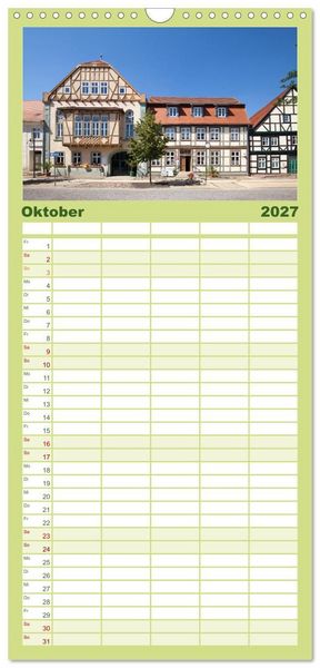 Produktbild: Familienplaner 2027 - Elbetal Nord - Radland Deutschland mit 5 Spalten (Wandkalender, 21 x 45 cm) CALVENDO