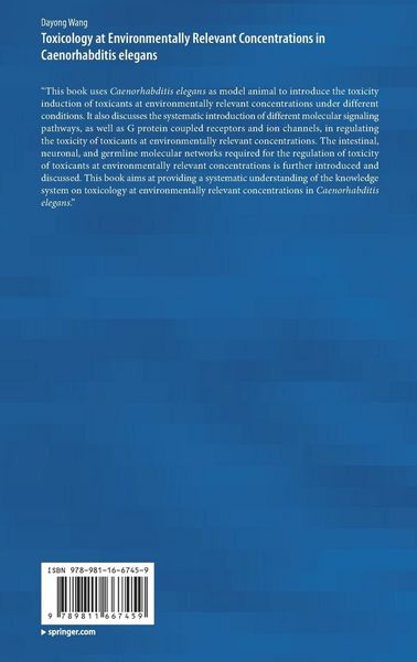 Produktbild: Toxicology at Environmentally Relevant Concentrations in Caenorhabditis elegans