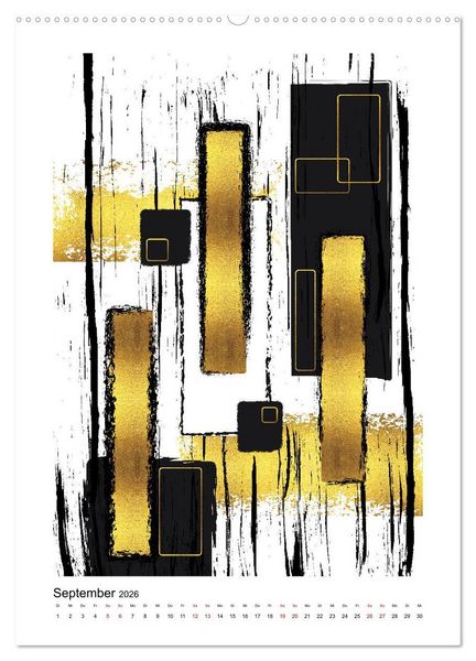 Produktbild: GRAFISCHE KUNST (hochwertiger Premium Wandkalender 2026 DIN A2 hoch), Kunstdruck in Hochglanz