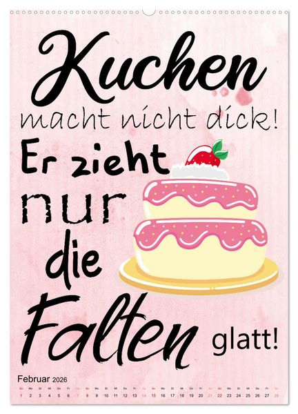 Produktbild: B&auml;ckerspr&uuml;che (Wandkalender 2026 DIN A2 hoch), CALVENDO Monatskalender