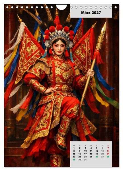 Produktbild: Masken und Magie &ndash; Die Gesichter der Peking-Oper (Wandkalender 2027 DIN A4 hoch), CALVENDO Monatskalender