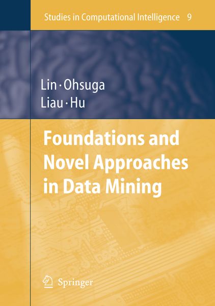 Produktbild: Foundations and Novel Approaches in Data Mining