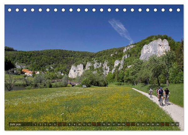 Produktbild: JahresZeiten an der Oberen Donau (Tischkalender 2026 DIN A5 quer), CALVENDO Monatskalender